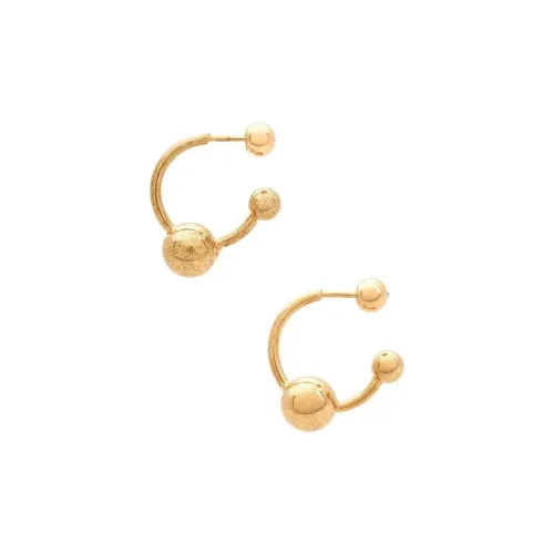 Jean Paul Gaultier Металл Brass Earrings Женские Золотой