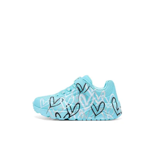 Skechers Kids Противоскользящие амортизаторы низкие топы детские повседневные обувь бирюзовый многоцветный детский