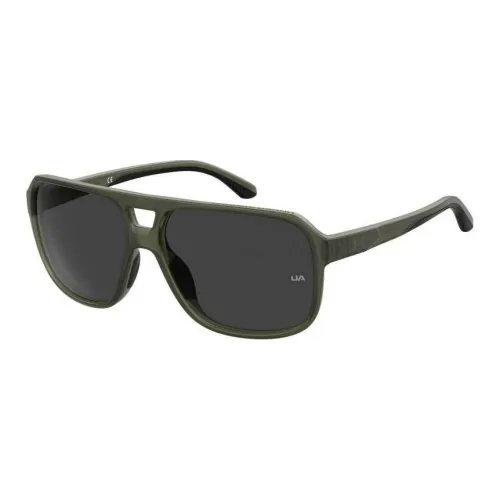 Under Armour Eco Composite Polyester Aviator Солнцезащитные очки Мужские Темно-зеленые