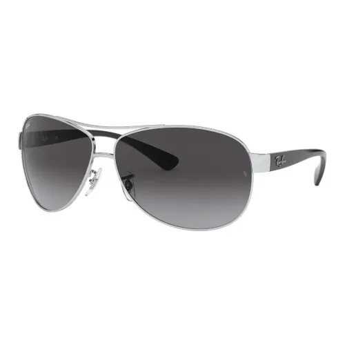 RayBan Steel Aviator Солнцезащитные очки Мужские Серебряные