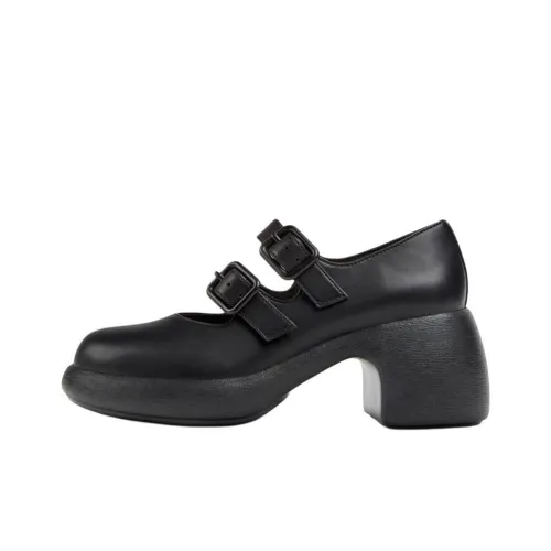 CAMPER Thelma Грубый каблук Туфли Мэри Джейн 6,7 см Женские Черные