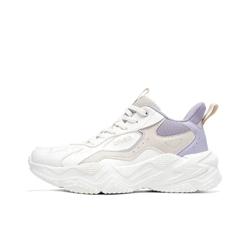 361° Slip Устойчивый Термический Амортизация Низкий Топ Повседневный Женские Белый Фиолетовый