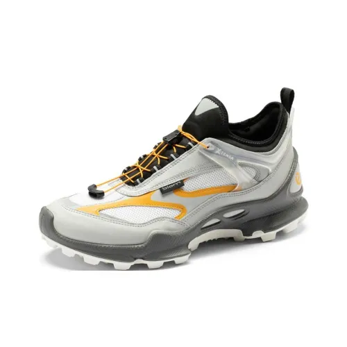 Ecco Biom C Trail Беговые кроссовки Низкий верх Белый Серый Мужской