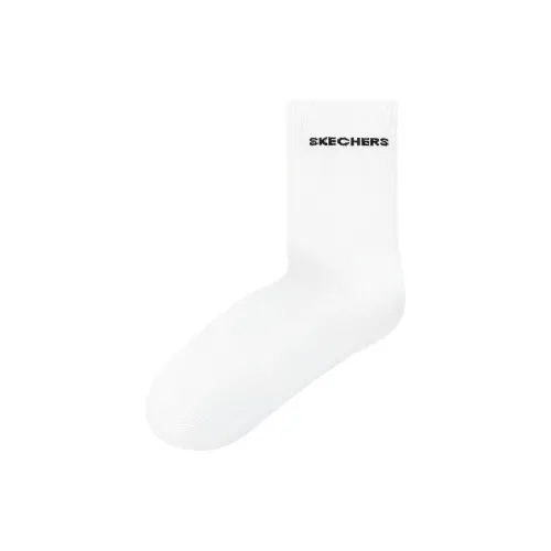 Skechers 1 упаковка Bright White 0019 Мужские носки MID до икры