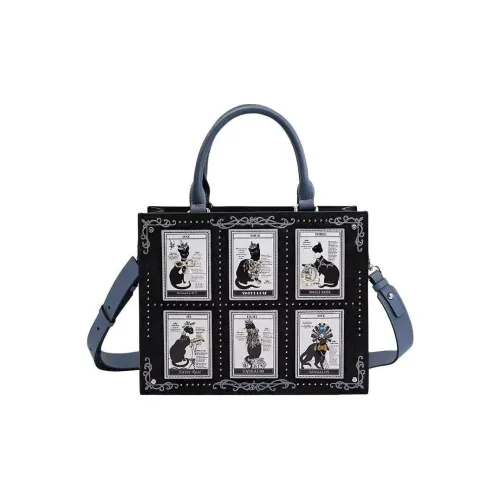 Anthracene Коровья кожа с синтетической кожей Тоут Сумка Сумка для покупок Сумка через плечо Сумка Обычная Женская Черная