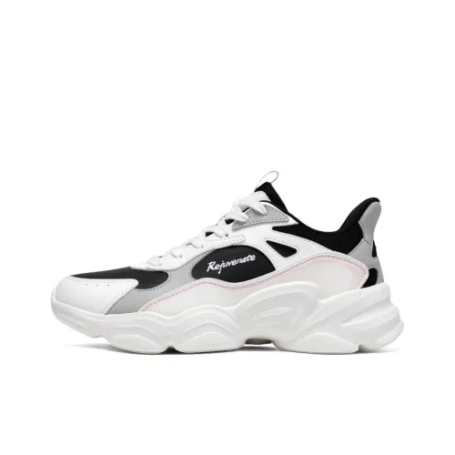 361° Противоскользящий Износостойкий Термическое покрытие Низкий топ Повседневный Женские Белый Черный