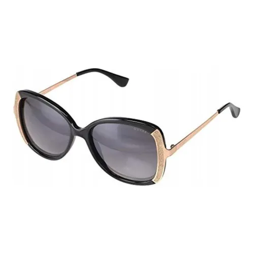 GUESS Ацетат Бабочка Солнцезащитные очки Женские Черный