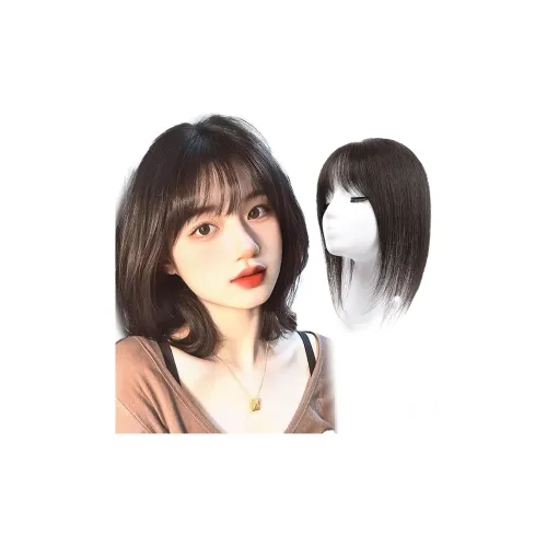 WANWANFENG Bangs Парики Естественный Мокко