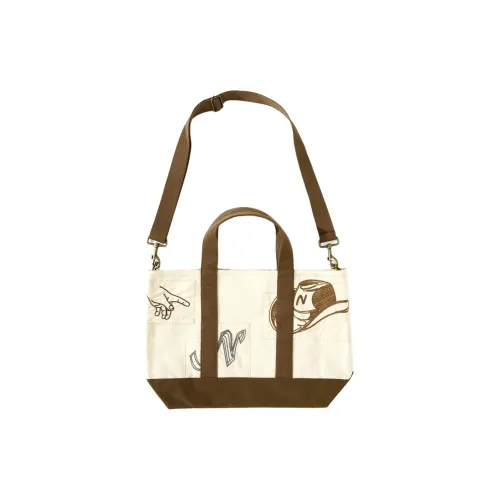 NOTHOMME Canvas Bag Tote Bag Shoulder Bag Handbag Regular Unisex Natural White NOTHOMME Холщовая сумка Сумка-тоут Сумка через плечо Сумка Обычная унисекс Натуральный белый