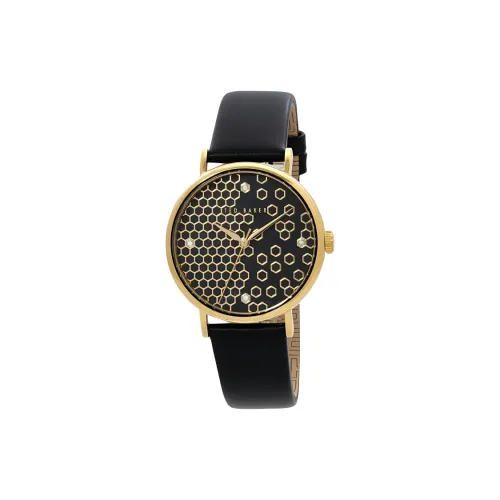 TED Baker Women's Watch Кварцевый механизм Кожаный ремешок 37 мм Черный циферблат