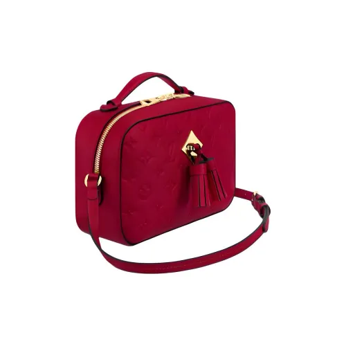 LOUIS VUITTON Мягкая коровья кожа с гладкой мягкой коровьей кожей Сумка Сумка через плечо Сумка через плечо Женская Красная