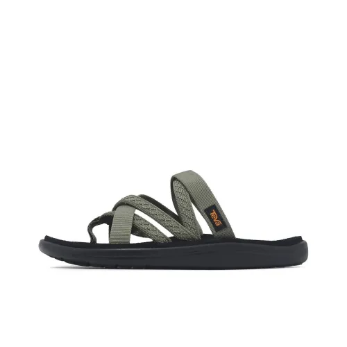 Teva Антибактериальные Шлепанцы с противоскользящим эффектом Женские Зеленые