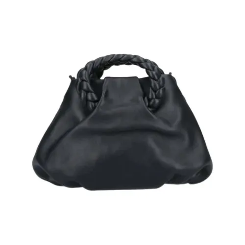 Hereu Кожа Портативный Crossbody Сумка Сумка через плечо Женская Черная