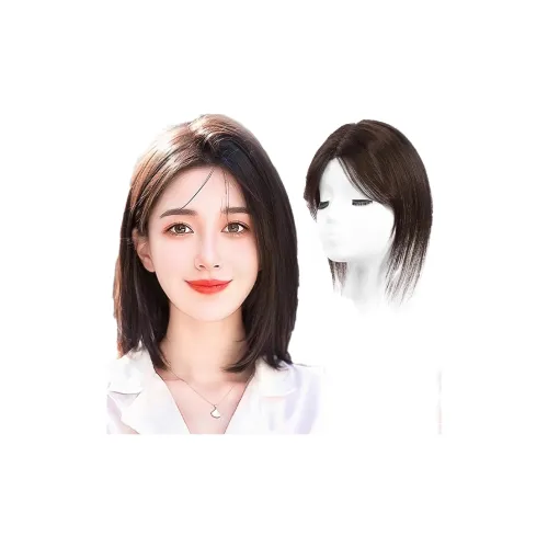 WANWANFENG CENTER Часть Bangs Волосы Расширение Ленты Натуральный Мокко