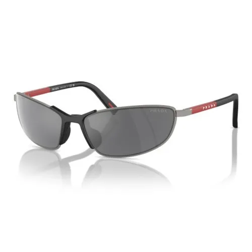 PRADA Металл Нерегулярная форма Солнцезащитные очки Мужской Черный