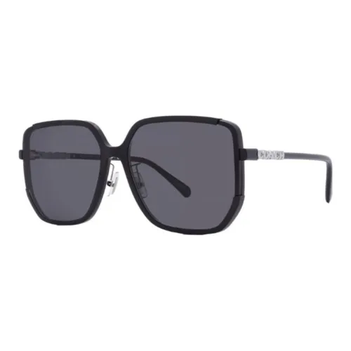 COACH Пластик Бабочка Солнцезащитные очки Женские Черный