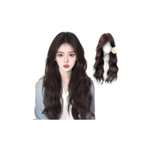 YUNQING Французский шерстяной завиток с восемью персонажами стиль париков натуральный мокко 55 см