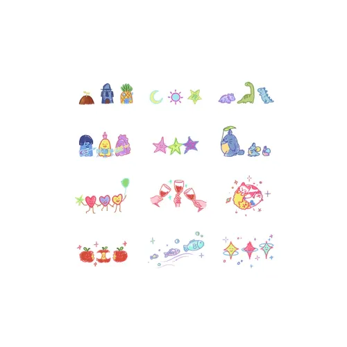 QINGSHANQIHAI Водостойкий Граффити Татуировка Наклейка