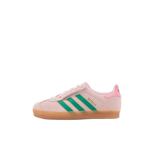 Adidas Originals Gazelle Устойчивый к истиранию Низкий Топ Детский Скейтбординг Розовый Детский