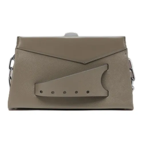 Maison Margiela Snatched GRAIN LEATHER Сумка Клатч Маленькая Женская Темно-Серый