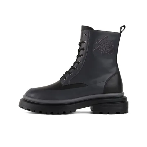 KARL LAGERFELD Короткий ботинок Martin мужской черный