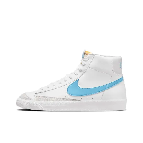 Nike Blazer Mid Износостойкий и Легкий MID Топ Скейтборд Кроссовки Мужские Белые