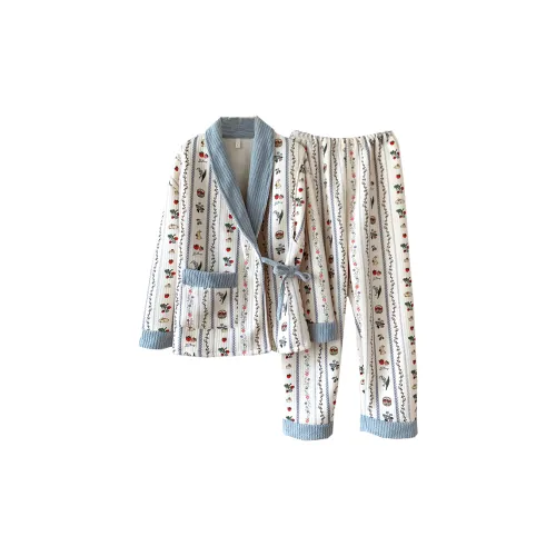 LEZIYUN Пижамный комплект женский синий