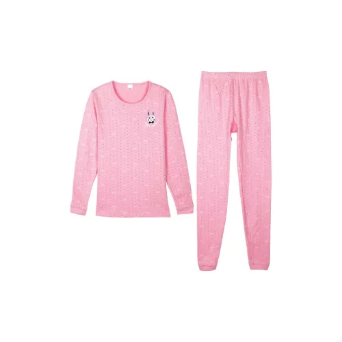 Cotton Gene Thermal Set Women's Pink