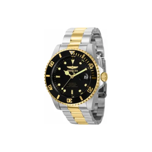 INVICTA Мужские часы Автоматический механический механизм ремешок из нержавеющей стали 44 мм черный циферблат