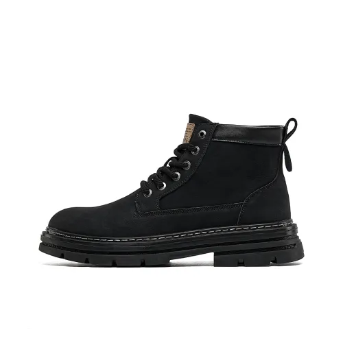 TRUMPPIPE Короткий Мартин Ботин Мужской Черный