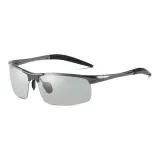 Темно-серая оправа + поляризованные фотохромные линзы