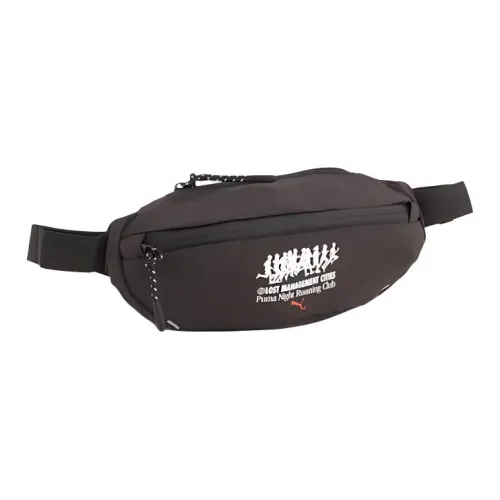 PUMA LMC Коллаборация Полиэстер Одно плечо Через плечо Бананка Обычный Унисекс Темно-коричневый