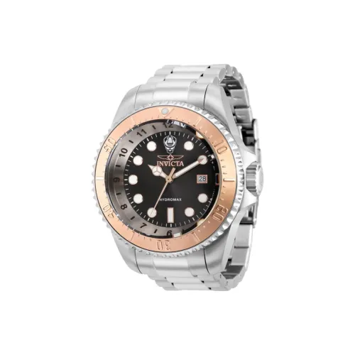 INVICTA Кварцевый механизм Мужские часы 52 мм Черный