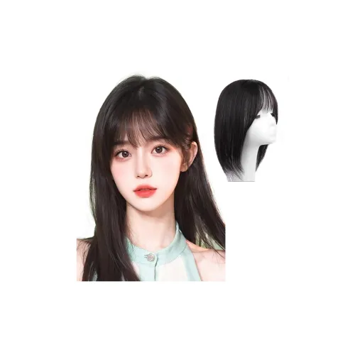 WANWANFENG Французский Liu Hai Расширение для волос Стрипы Естественный Мокко