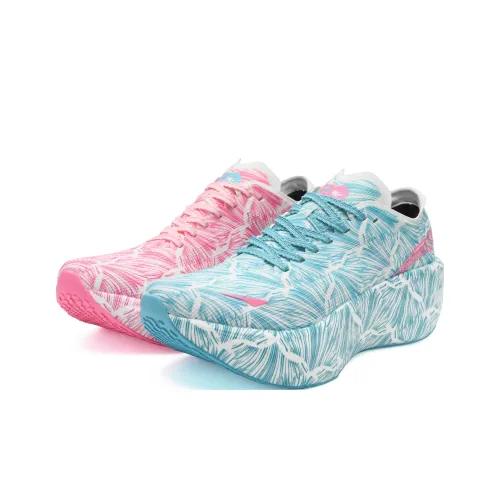 50 Амортизация Дышащий Поддерживающий Низкий Топ Марафон Беговые кроссовки Унисекс Несоответствующие цвета Холодный Сливовый В Снег