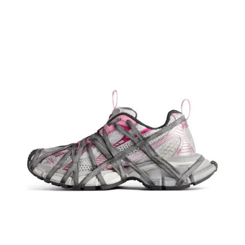 Balenciaga 3XL Extreme Lace Low Top Толстоподошвенные кроссовки Женские Белые Серые