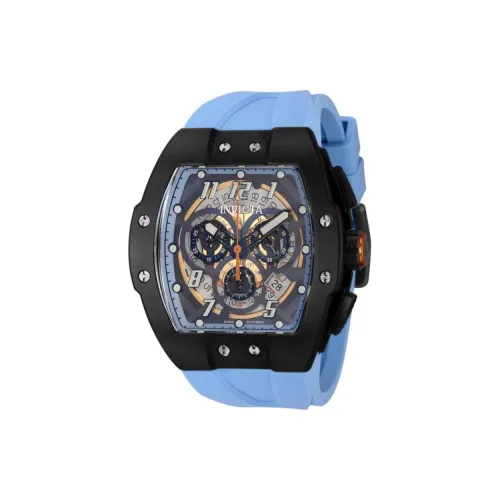 INVICTA Мужские часы Кварцевый механизм Силиконовый ремешок 47 мм Черепный циферблат Часы