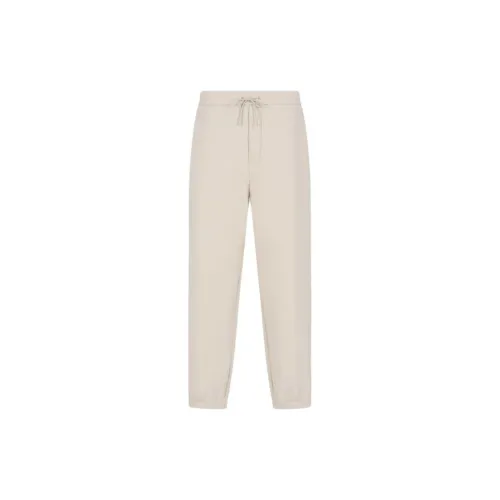 EMPORIO ARMANI SS25 Вязаные тренировочные брюки Мужские Белые