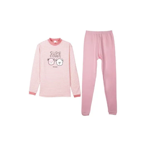 Cotton Gene Thermal Set Women's Pink