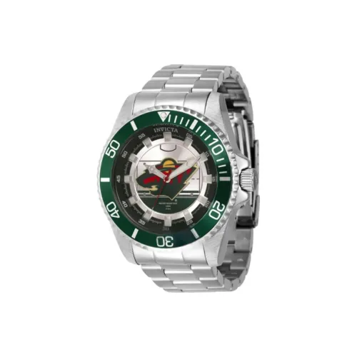 INVICTA Мужские часы Кварцевый механизм Ремешок из нержавеющей стали 47 мм Серебристый циферблат