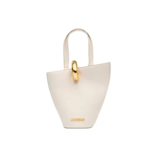 Jacquemus Коровья кожа Ведрообразная сумка Сумка через плечо Мини сумка Женская Белая