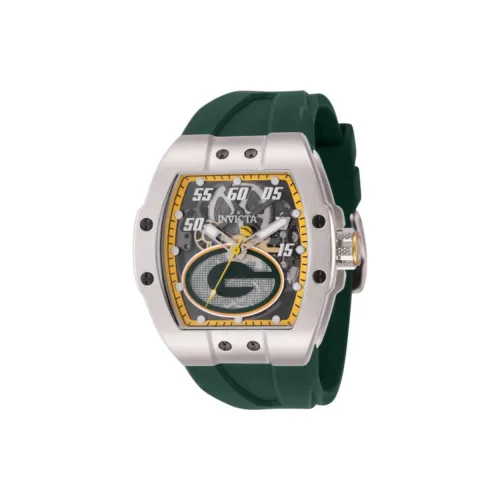 INVICTA Мужские часы Автоматический механический механизм Силиконовый ремешок 44 мм Черепный циферблат Часы