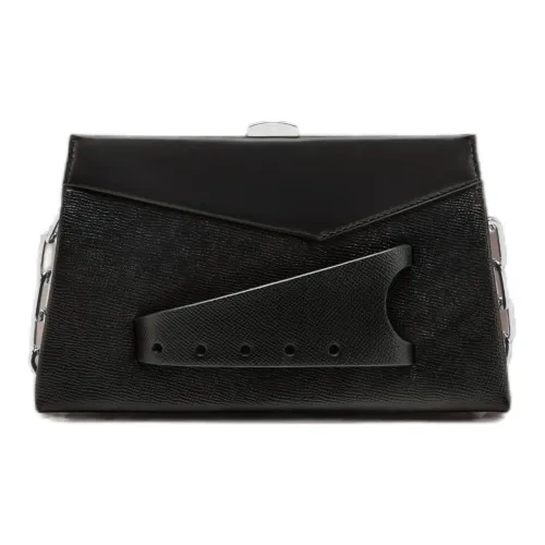 Maison Margiela Snatched GRAIN LEATHER Ручная Сумка Сумка через плечо Маленькая Женская Черная