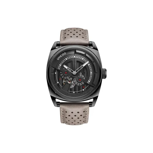 UYICOO Автоматический механический механизм Мужские часы Castle in the Sky Collection 43mm*43mm*12mm Черные