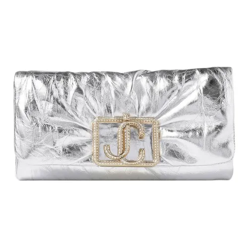 Jimmy Choo Кожа Клатч Сумка через плечо Сумка Mini Women's Silver