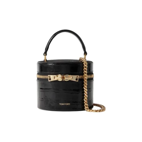 TOM FORD Сумка-ведро из телячьей кожи сумка на одно плечо мини женская черная