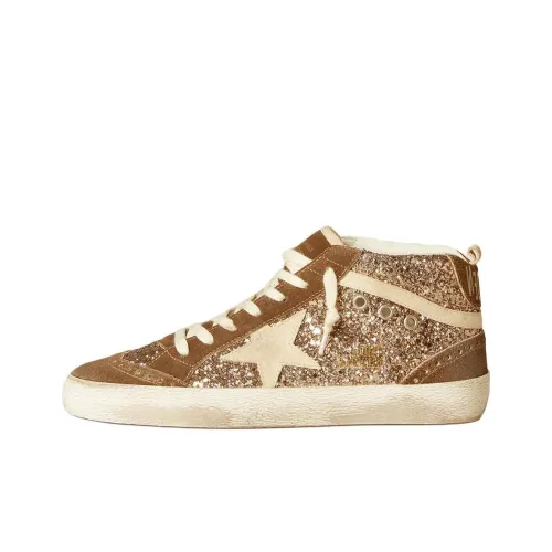 Golden Goose Mid Star MID Топ Скейтборд Кроссовки Женские Коричневый