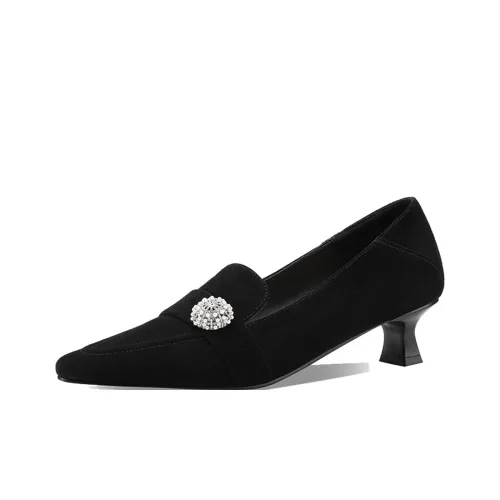 XICUNMINGWU Высокие каблуки 4,3 см Женские Черный