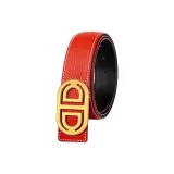 Золотистая пряжка, красный