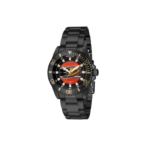 INVICTA Наручные часы Кварцевый механизм Нержавеющая сталь Ремешок 38 мм Красный циферблат Женские часы